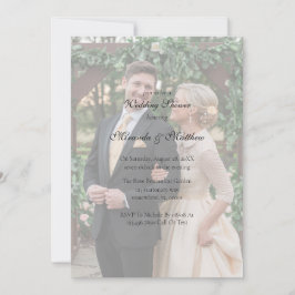 バターイエローローズブーケウェディングシャワー 招待状