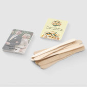 バターイエローローズブーケ結婚の写真 ハンドファン (組立なし)