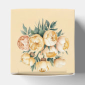 バターイエローローズブーケ結婚の写真 フェイバーボックス (上部)