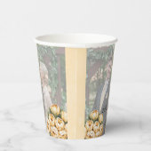 バターイエローローズブーケ結婚の写真 紙コップ (右)