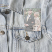 バターイエローローズブーケ結婚の写真 缶バッジ (インサイチュ)