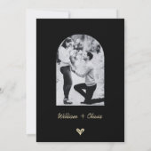 バターイエローワイルドフラワー結婚式招待状 招待状 (裏面)