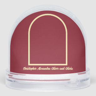 バターイエロー深いレッドグラフィックツリー写真年