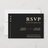 バターイエロー ウェディング QRコード RSVP (正面)