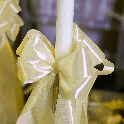 バターイエロー サテンリボン