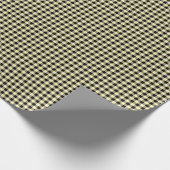 バターイエロー |ブラックギンガムラッピング紙 ラッピングペーパー (角)