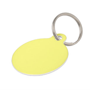 バターイエロー ペット　ネームタグ