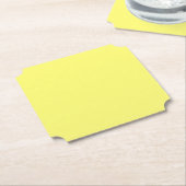 バターイエロー ペーパーコースター (アングル)