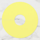 バターイエロー ワイングラスタグ (正面)