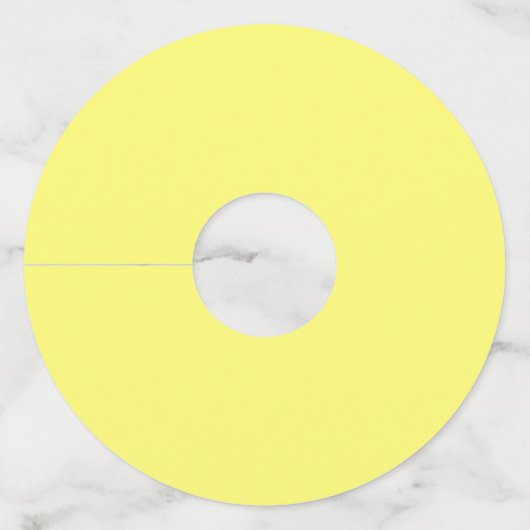 バターイエロー ワイングラスタグ (正面)