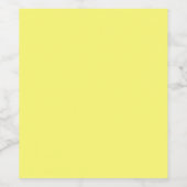 バターイエロー ワインラベル (シングルラベル)