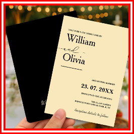 バターイエロ結婚ーズ 招待状