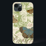 バターオンシートミュージックとフローラデザイン iPhone 13ケース<br><div class="desc">緑のフローラデザインとシート音楽が、Vision Studioのこの作品の3種類の蝶の背景になります。蝶のフランスの語は、パピヨンと呼ばれ、その下にも描かれている。蝶やもし自然に強い愛情を持っているか、美しいを身に付けるのと同じように、これがあなたのプリントだ!</div>
