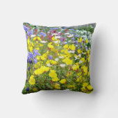 バターカップその他のワイルドフラワー クッション (裏面)