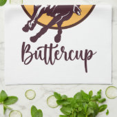 バターカップをサドルアップ キッチンタオル (折り畳み)