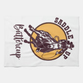 バターカップをサドルアップ キッチンタオル (横)