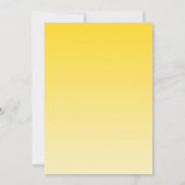 バターカップイエロートゥインクルライト結婚式招待状 招待状 (裏面)