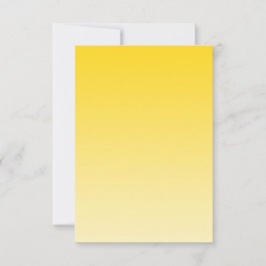 バターカップイエロートゥインクルライトRSVP 出欠カード (正面)