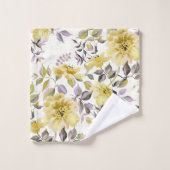 バターカップイエローワイルドバラズバスタオル バスタオルセット (ウォッシュタオル)