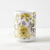 バターカップイエローワイルドバラマグ コーヒーマグカップ (中央)