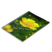 バターカップカスタム手帳フラワージャーナル手帳 ノートブック (左側)