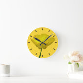 バターカップカスタム時計ワイルドフラワーウォールクロック ラウンド壁時計 (ホーム)