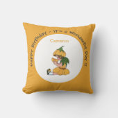 バターカップチャイルドフラワーお洒落パーティーコレクション クッション (正面)