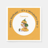 バターカップチャイルドフラワーお洒落パーティーコレクション スタンダードカクテルナプキン (正面)