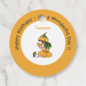 バターカップチャイルドフラワーお洒落パーティーコレクション フェイバータグ (裏面)