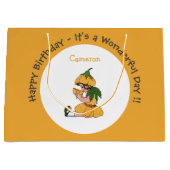 バターカップチャイルドフラワーお洒落パーティーコレクション ラージペーパーバッグ (正面)