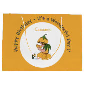 バターカップチャイルドフラワーお洒落パーティーコレクション ラージペーパーバッグ (裏面)