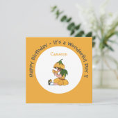 バターカップチャイルドフラワーお洒落パーティーコレクション 招待状 (スタンド正面)