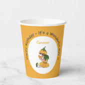 バターカップチャイルドフラワーお洒落パーティーコレクション 紙コップ (裏面)