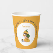 バターカップチャイルドフラワーお洒落パーティーコレクション 紙コップ (正面)