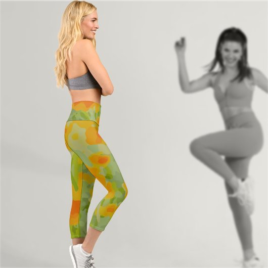 バターカップハイウェイストキャプリス カプリレギンス