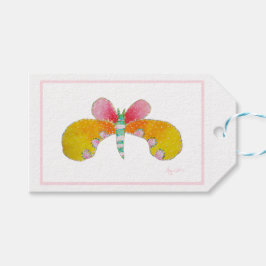 バターカップバタフライギフトラベル ギフトタグ