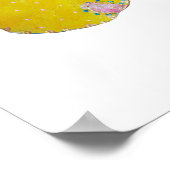 バターカップバタフライプリント ポスター (角)