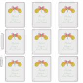 バターカップバタフライ蔵書票 シール (正面)