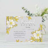 バターカップフラワーシャワー招待状 招待状 (スタンド正面)