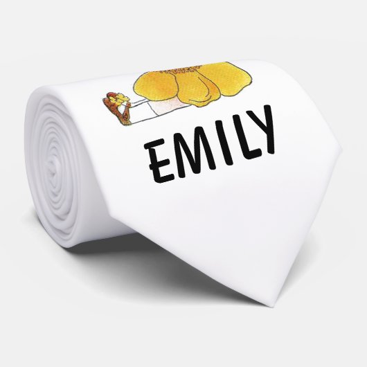 バターカップフラワーチャイルドおもしろいキュート小さな女の子 ネクタイ (ロール)