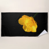 バターカップフラワーブトクナ ビーチタオル (正面)