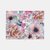 バターカップ花 フリースブランケット (正面(横))