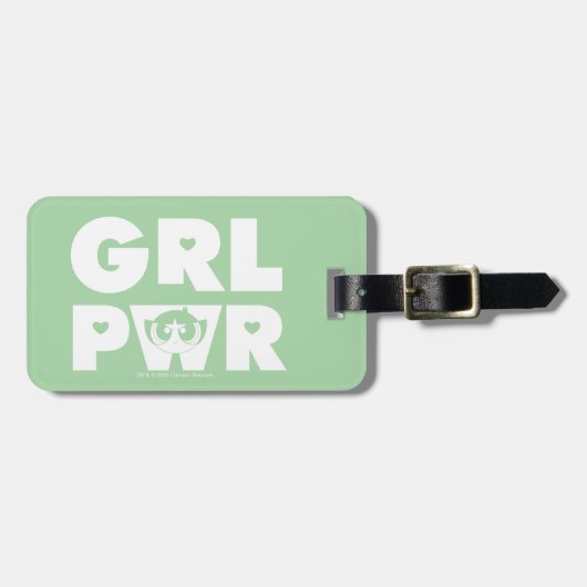 バターカップ：ガールパワー ラゲッジタグ (正面横)