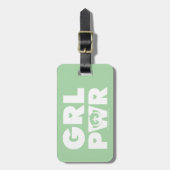 バターカップ：ガールパワー ラゲッジタグ (正面縦)