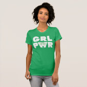 バターカップ:ガールパワー Tシャツ (正面フル)