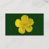 バターカップ – ダークグリーン 名刺 (裏面)