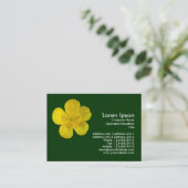 バターカップ – ダークグリーン 名刺 (スタンド正面)