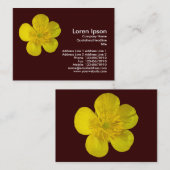 バターカップ – ダークブラウン 名刺 (正面/裏面)