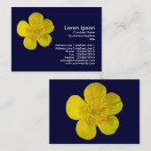 バターカップ – ネイビーブルー 名刺 (正面/裏面)