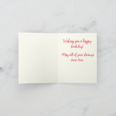 バターカップ、ハッピーバースデー カード (内部)